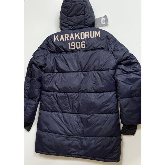 Invicta Karakorum Long Parka with Hood Navy Men's Jacket 4432362U-1076 XL - Picture 2 of 12